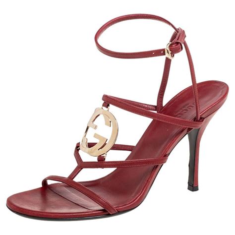 red gucci sandal|authentic Gucci sandals women.